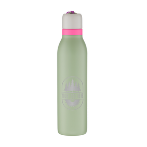 Custom Owala FreeSip Twist 24oz with Laser Engraving - neo sage, engraved logo, back