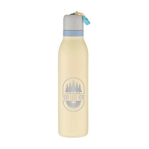 Custom Owala FreeSip Twist 24oz with Laser Engraving - sunny daze, engraved logo, front