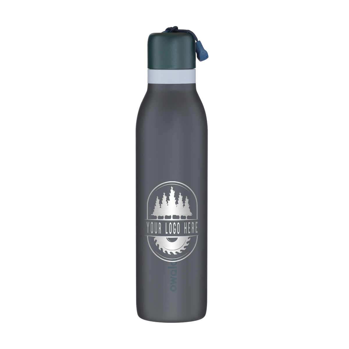 Custom Owala FreeSip Twist 24oz with Laser Engraving - off the grid, engraved logo, back