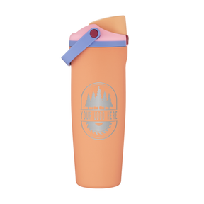 Custom Owala FreeSip Sway 30oz with Laser Engraving - tangy tango, engraved logo, side 2