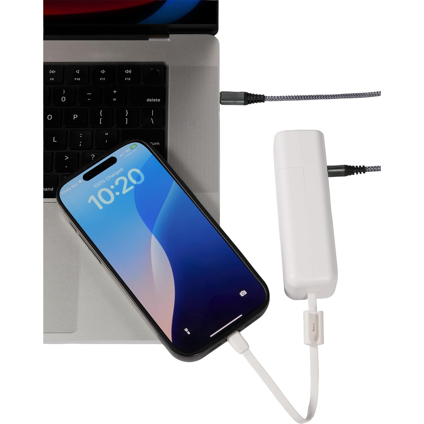 ETL Listed 5000 mAh 20W PD Power Bank with AC Plug - Etchified - Etchified - 7122-35WH
