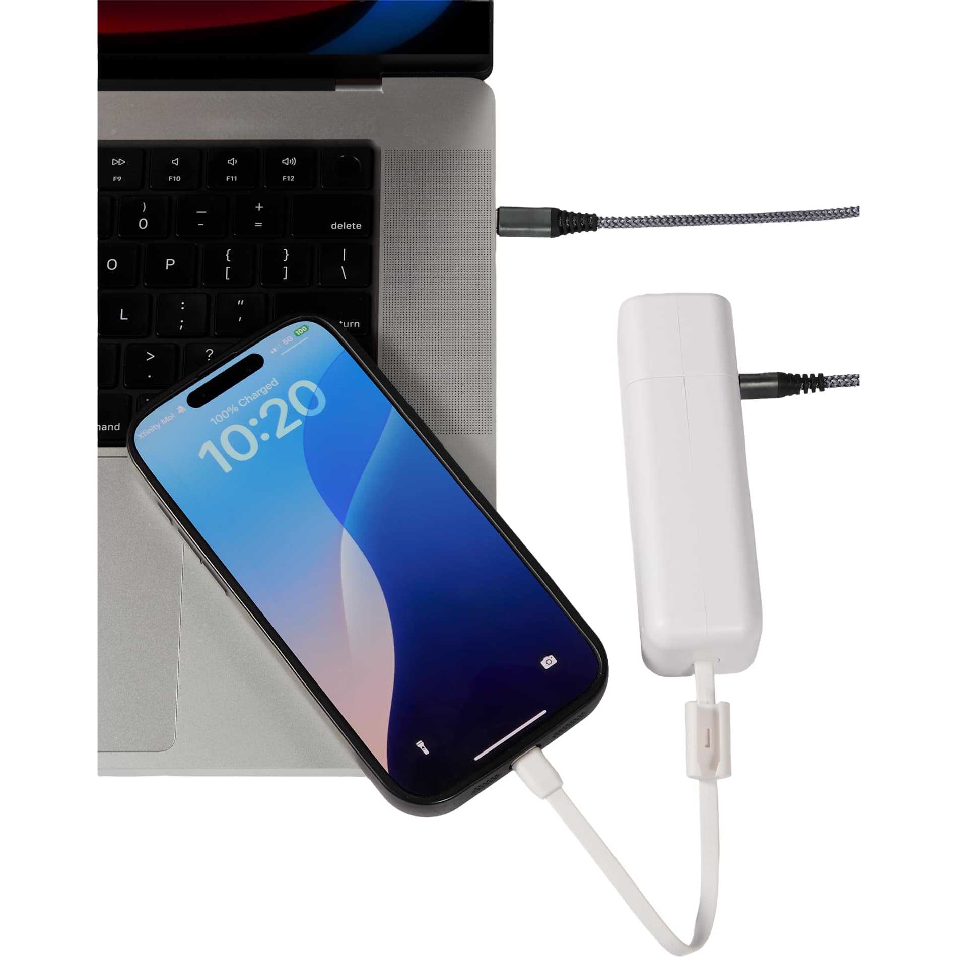 ETL Listed 5000 mAh 20W PD Power Bank with AC Plug - Etchified - Etchified - 7122-35WH