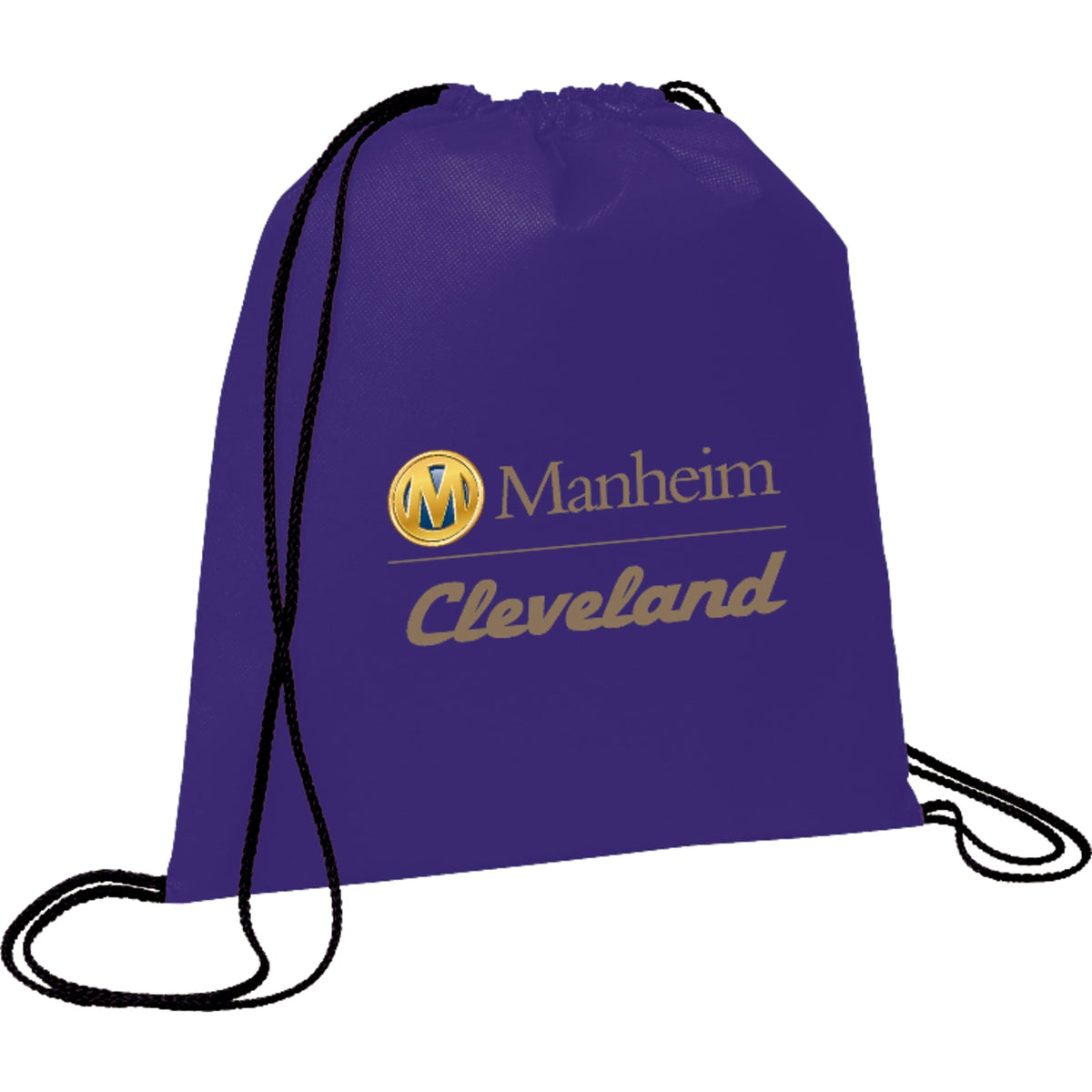 Evergreen Non - Woven Drawstring Bag - Etchified - Etchified - SM-7434NBL