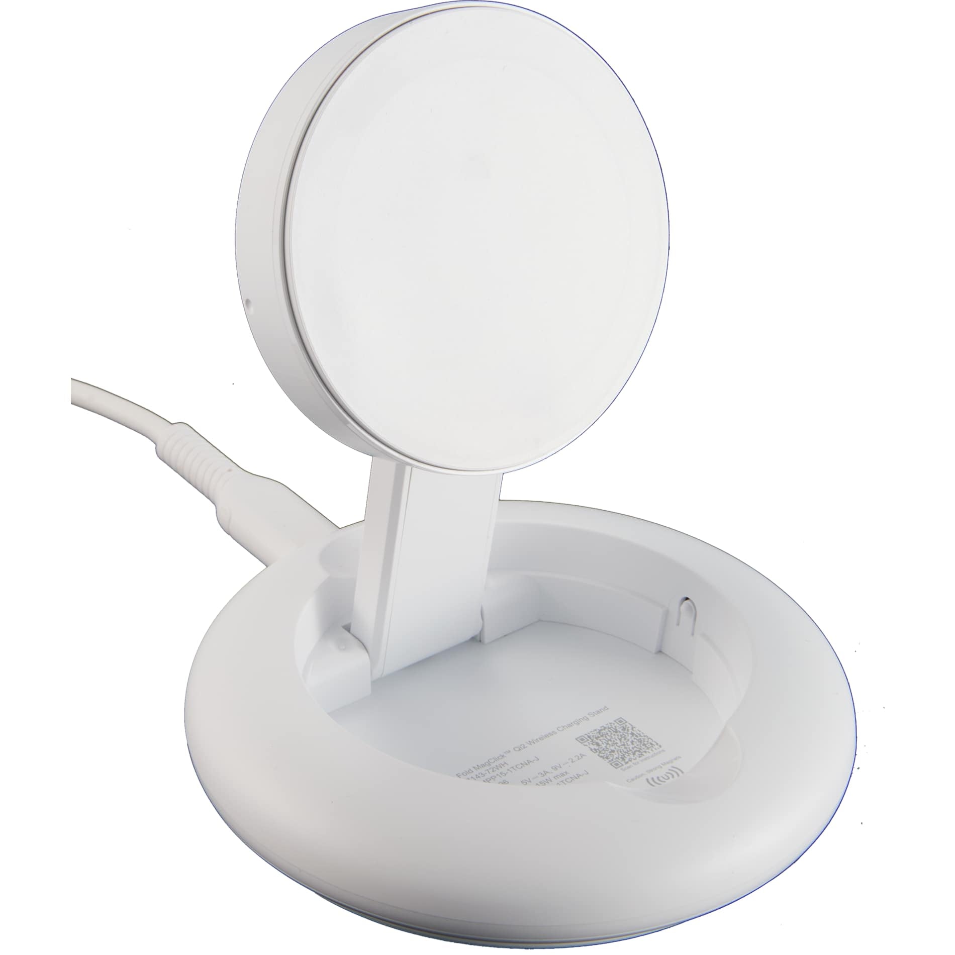 Fast Fold MagClick™ Qi2 Wireless Charging Stand - Etchified - Etchified - 7143-72WH
