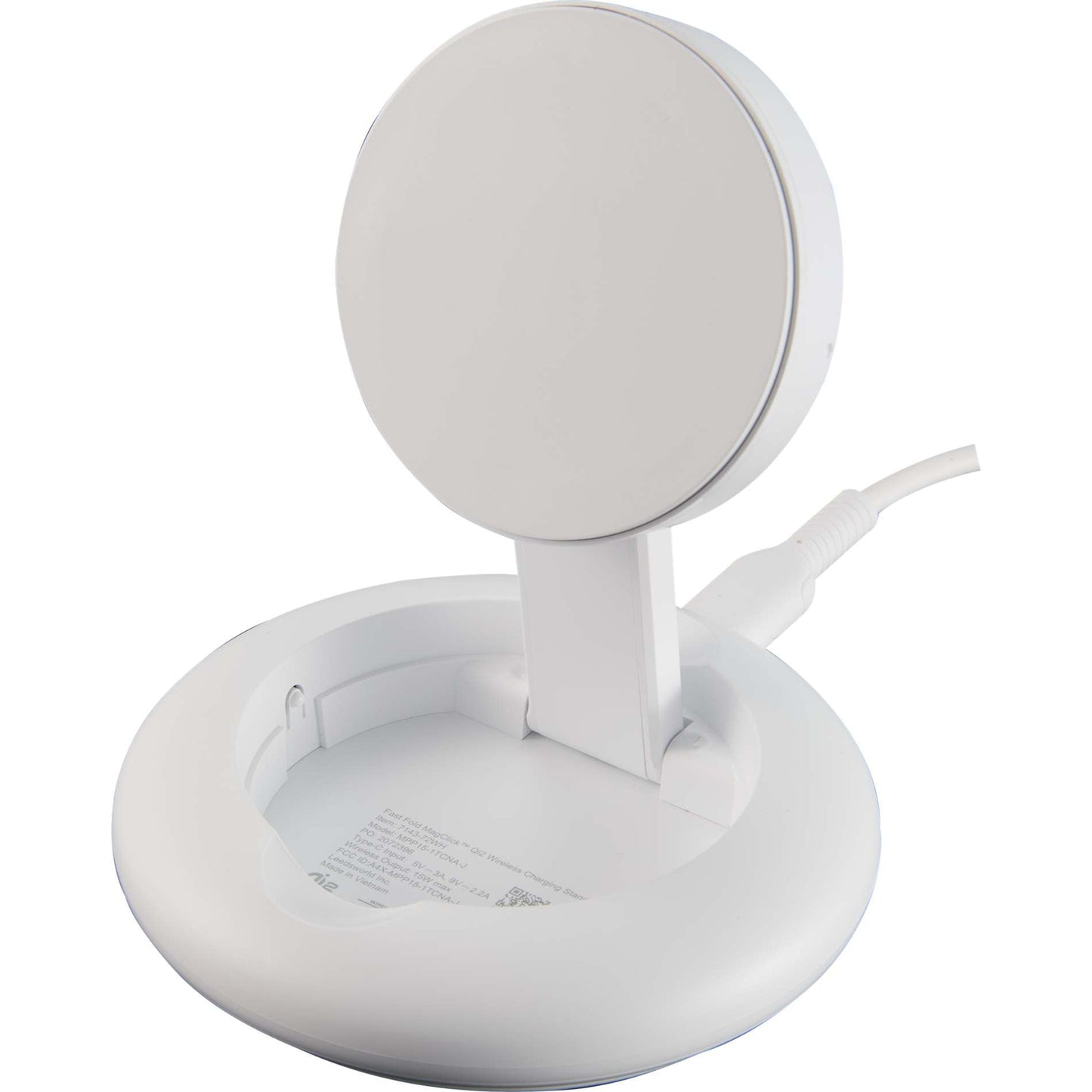Fast Fold MagClick™ Qi2 Wireless Charging Stand - Etchified - Etchified - 7143-72WH