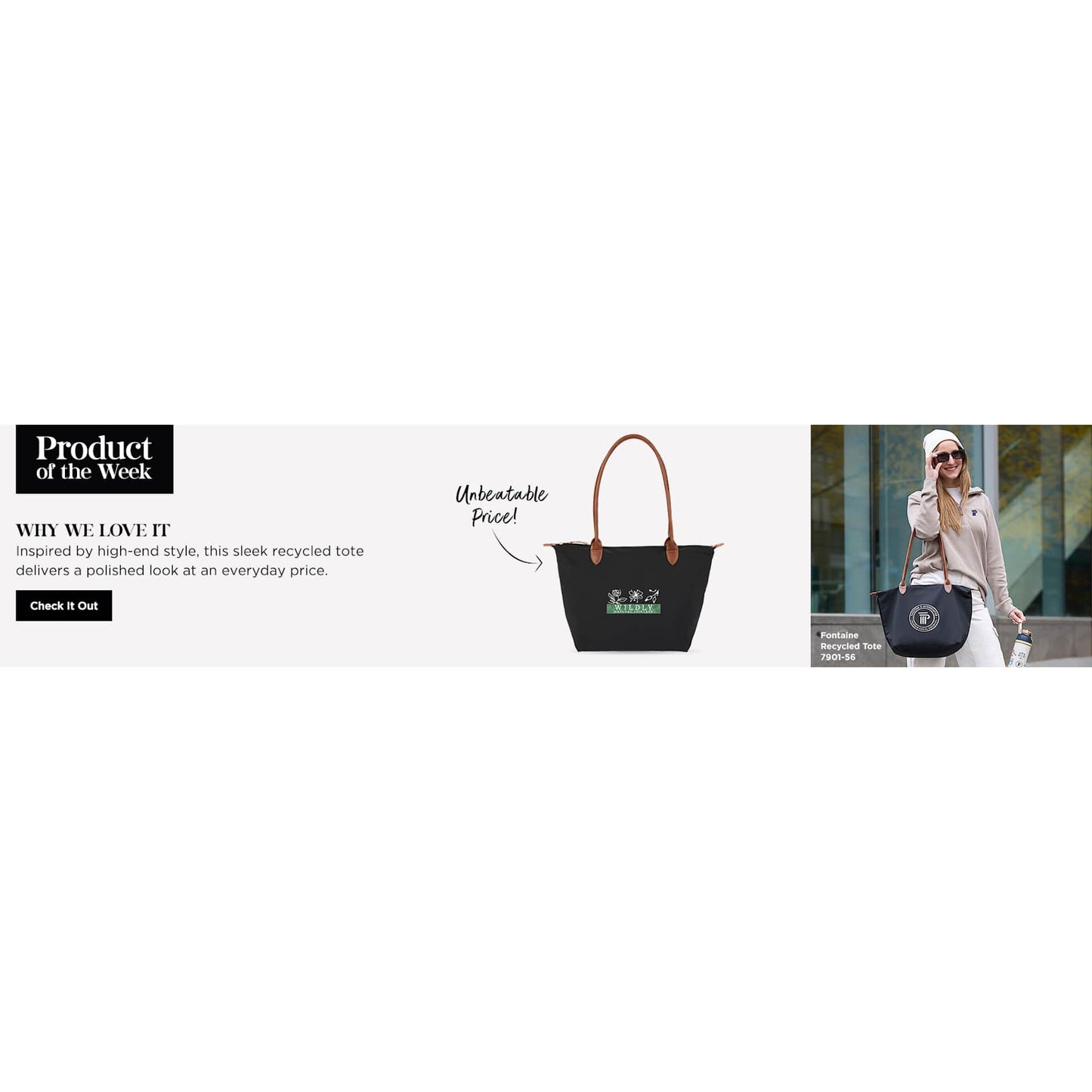 Fontaine Recycled Tote - Etchified - Etchified - 7901-56BK