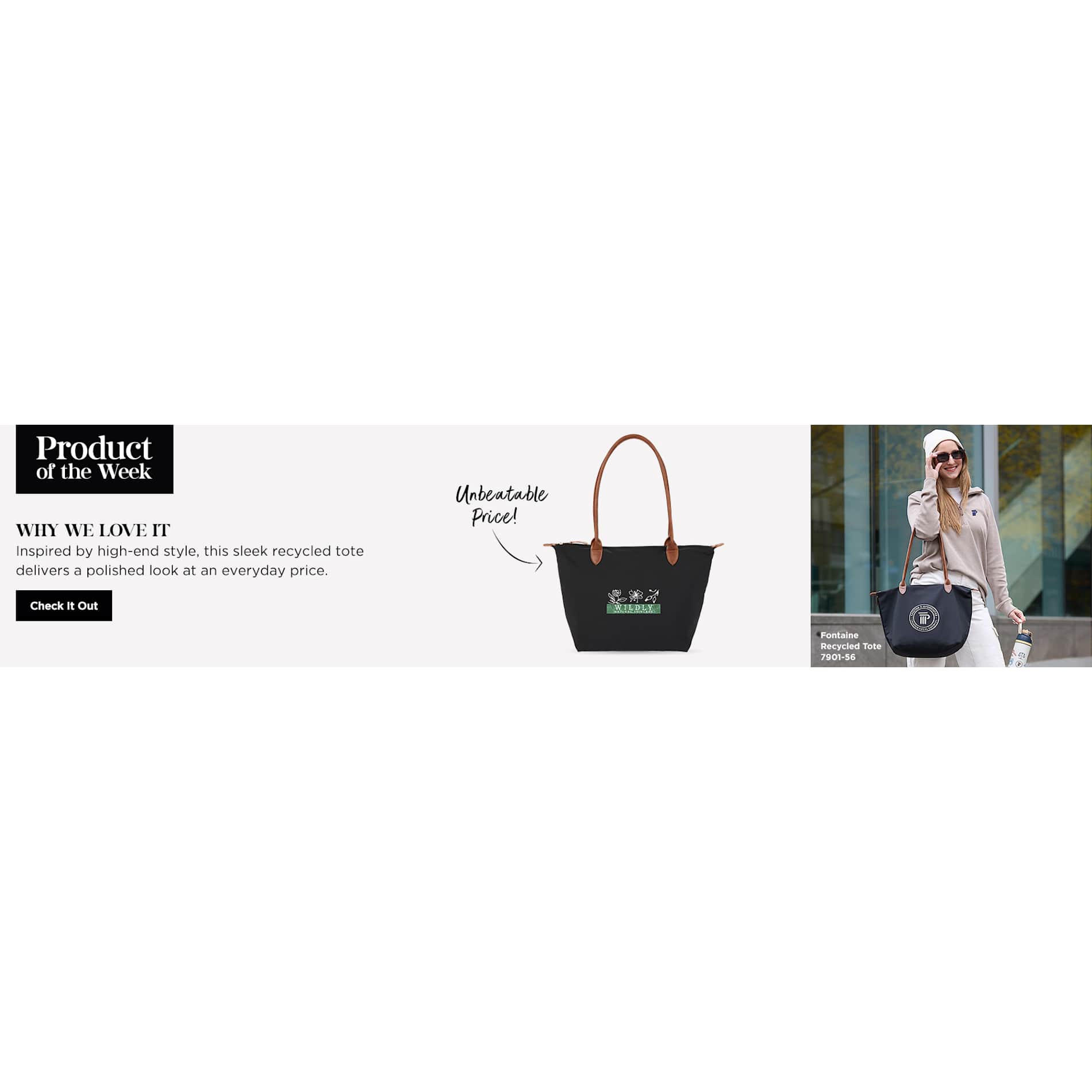 Fontaine Recycled Tote - Etchified - Etchified - 7901-56BK