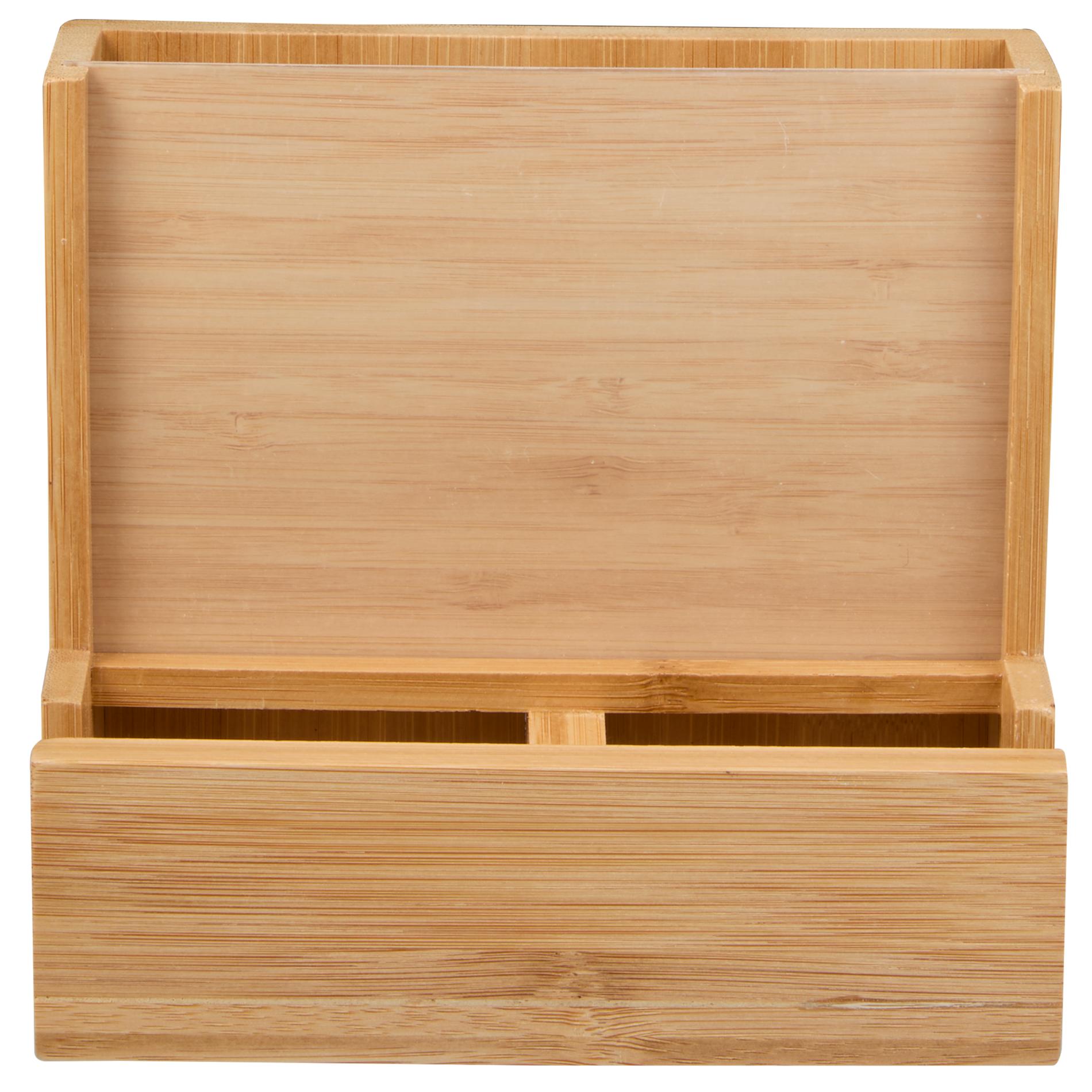 FSC® 100% Bamboo Photo Frame Desktop Organizer - Etchified - Etchified - SM-9035NT