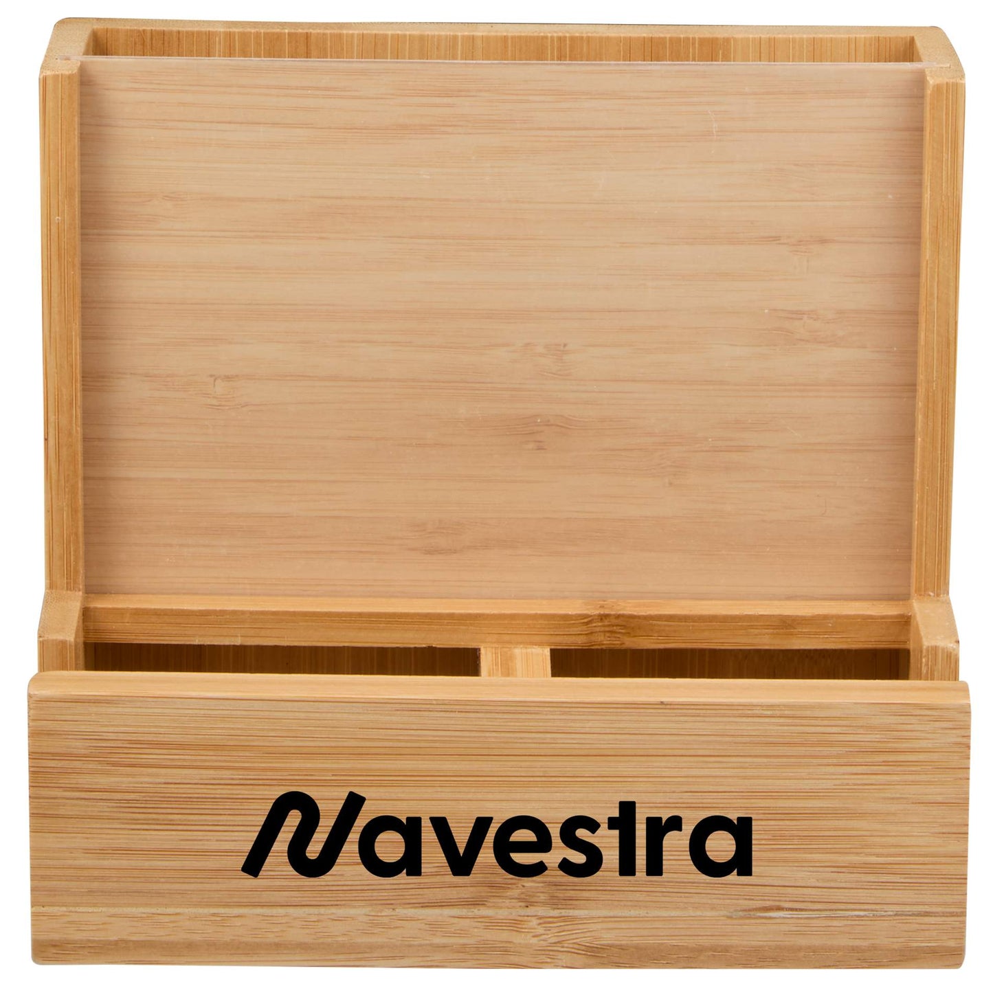 FSC® 100% Bamboo Photo Frame Desktop Organizer - Etchified - Etchified - SM-9035NT