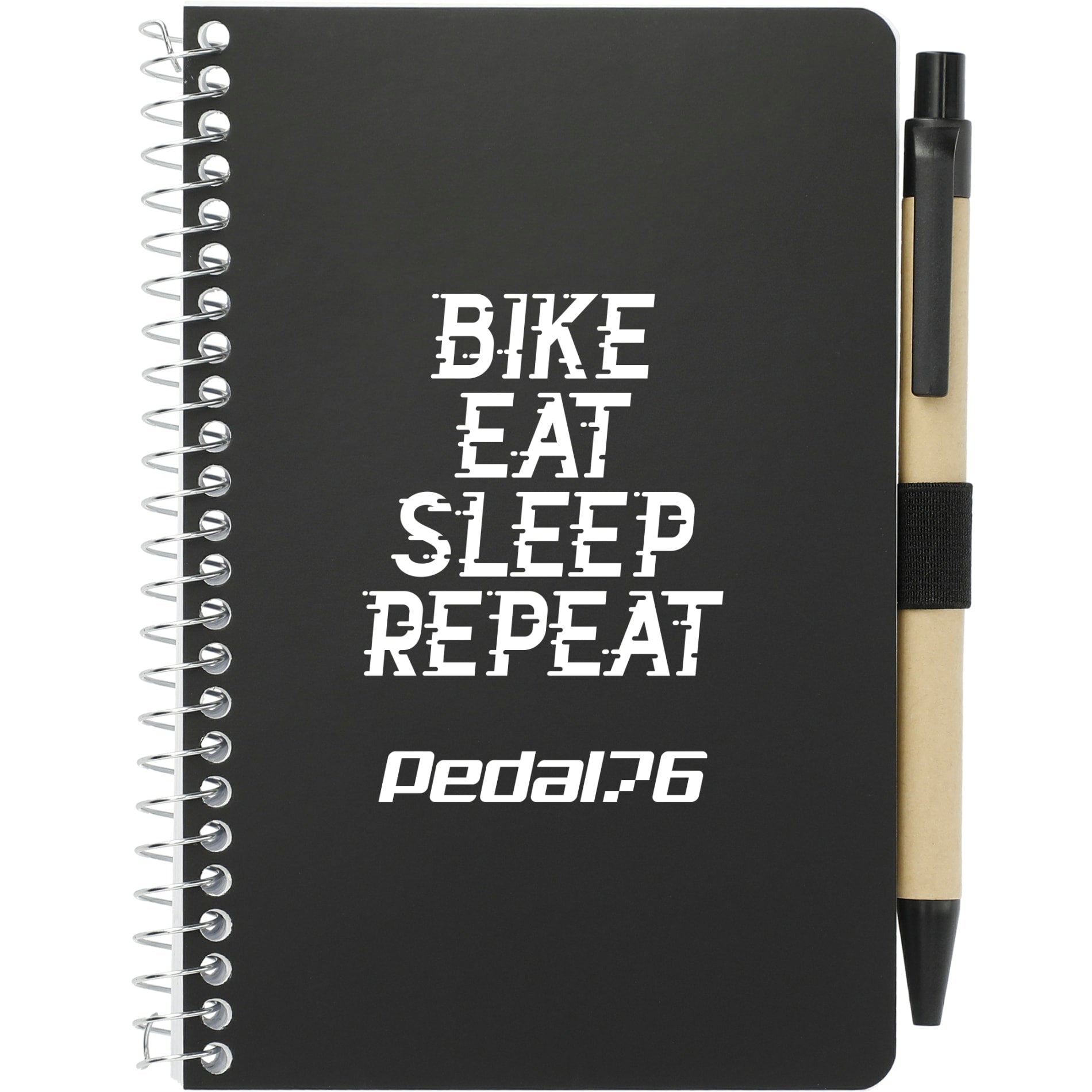 FSC® Mix 4" x 6" Pocket Spiral Notebook with Pen - Etchified - Etchified - SM-4348BL