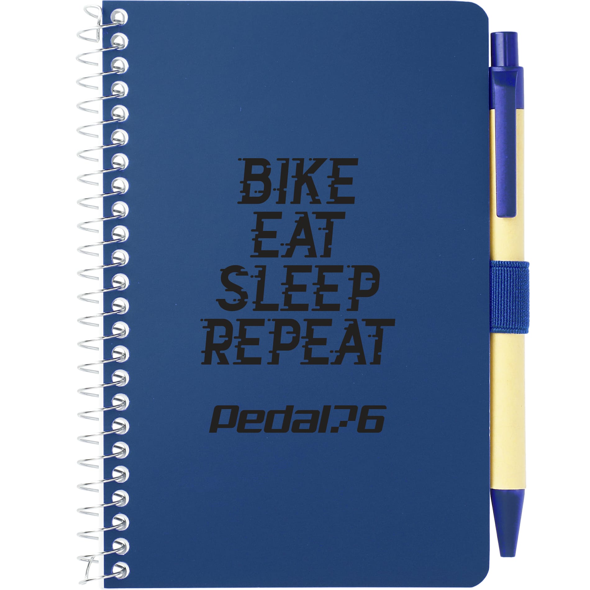FSC® Mix 4" x 6" Pocket Spiral Notebook with Pen - Etchified - Etchified - SM-4348BL