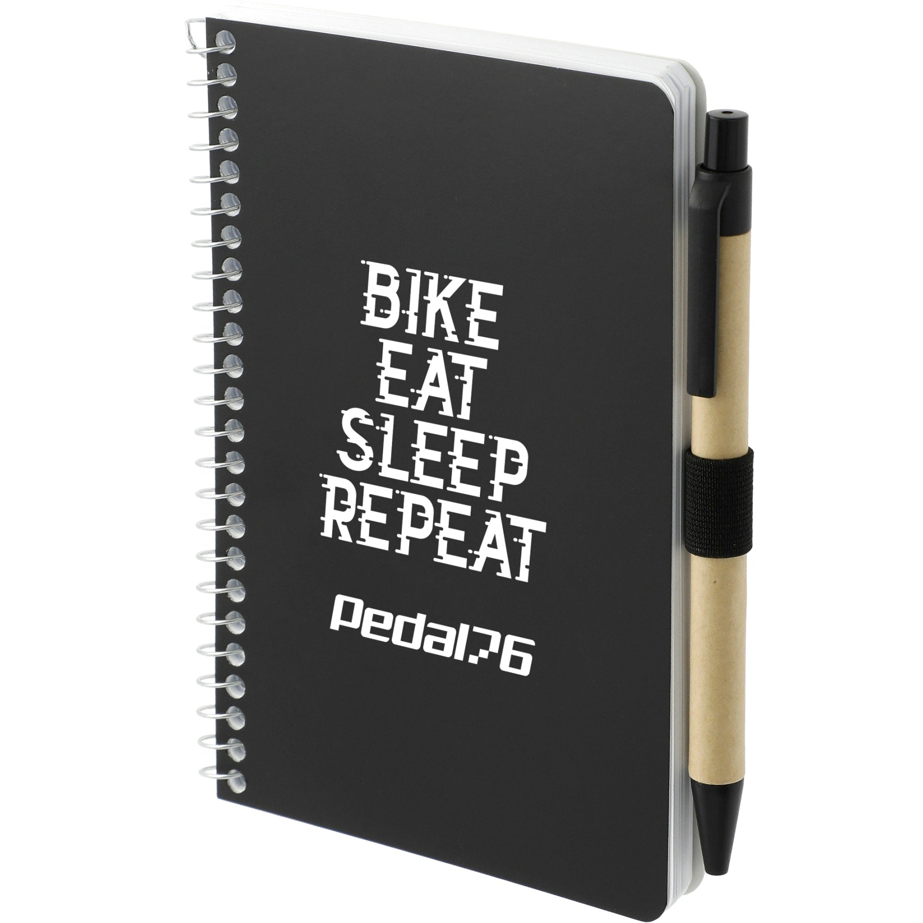 FSC® Mix 4" x 6" Pocket Spiral Notebook with Pen - Etchified - Etchified - SM-4348PP