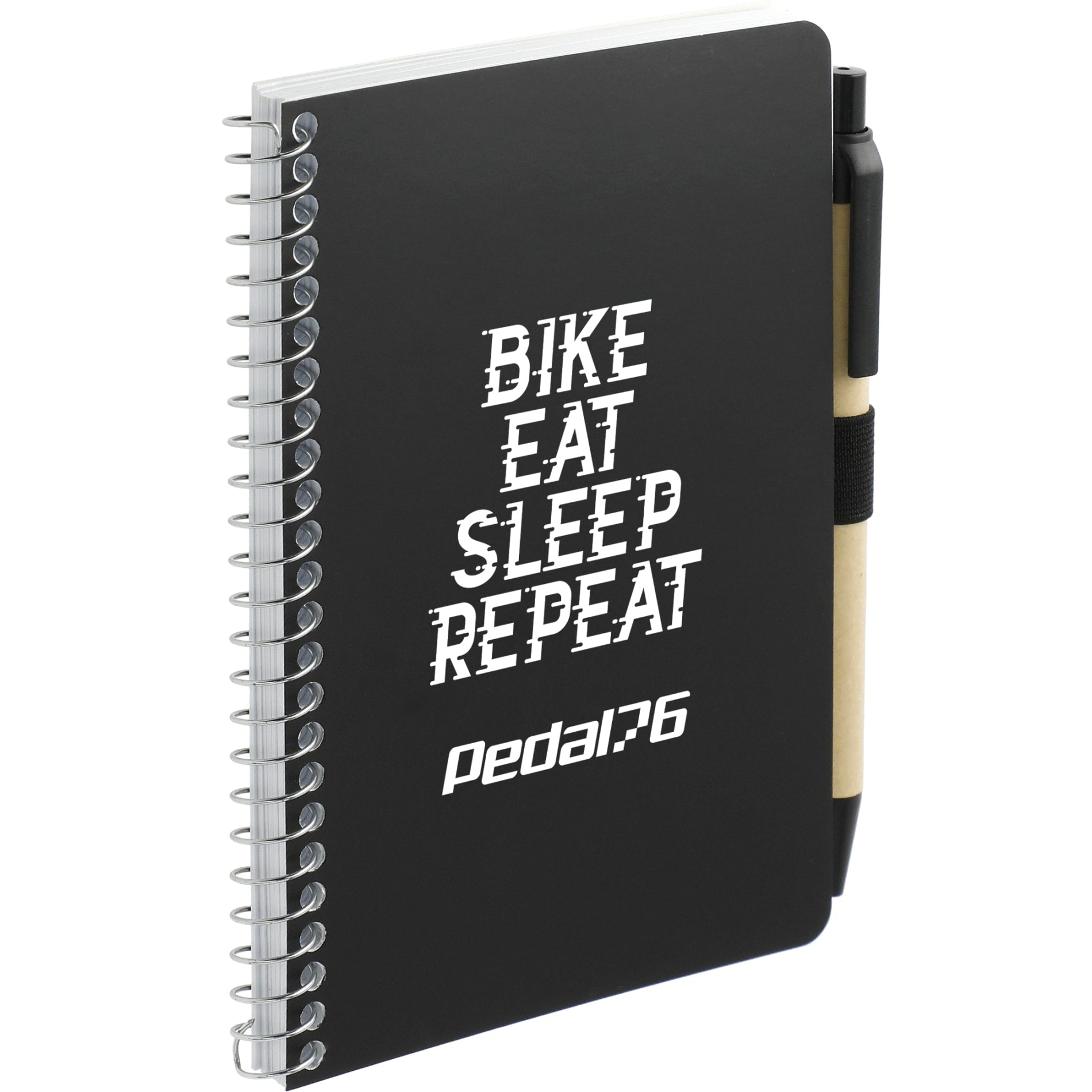 FSC® Mix 4" x 6" Pocket Spiral Notebook with Pen - Etchified - Etchified - SM-4348PP
