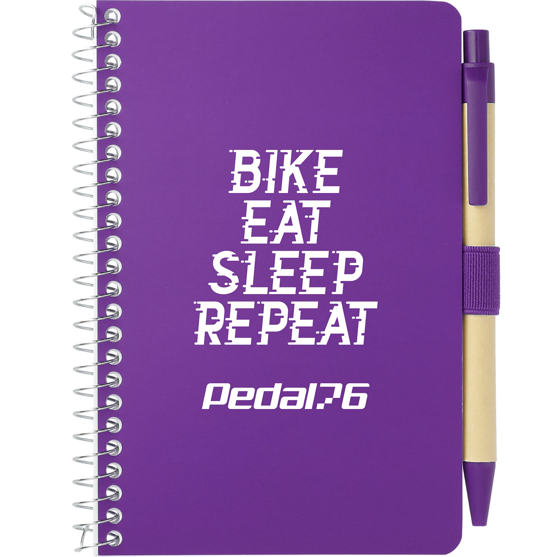 FSC® Mix 4" x 6" Pocket Spiral Notebook with Pen - Etchified - Etchified - SM-4348PP