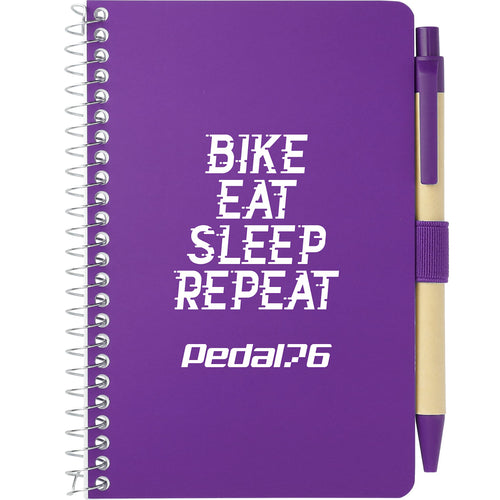 FSC® Mix 4" x 6" Pocket Spiral Notebook with Pen - Etchified - Etchified - SM-4348PP