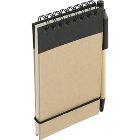FSC® Mix 5" x 3" Recycled Jotter with Pen - Etchified - Etchified - SM-3429GR