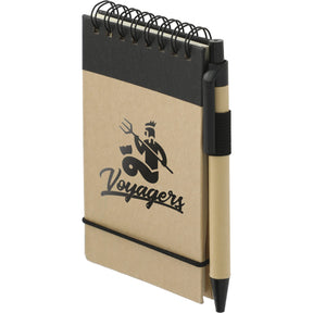 FSC® Mix 5" x 3" Recycled Jotter with Pen - Etchified - Etchified - SM-3429GR