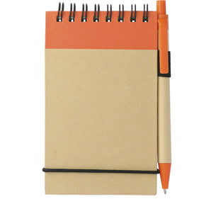 FSC® Mix 5" x 3" Recycled Jotter with Pen - Etchified - Etchified - SM-3429GR