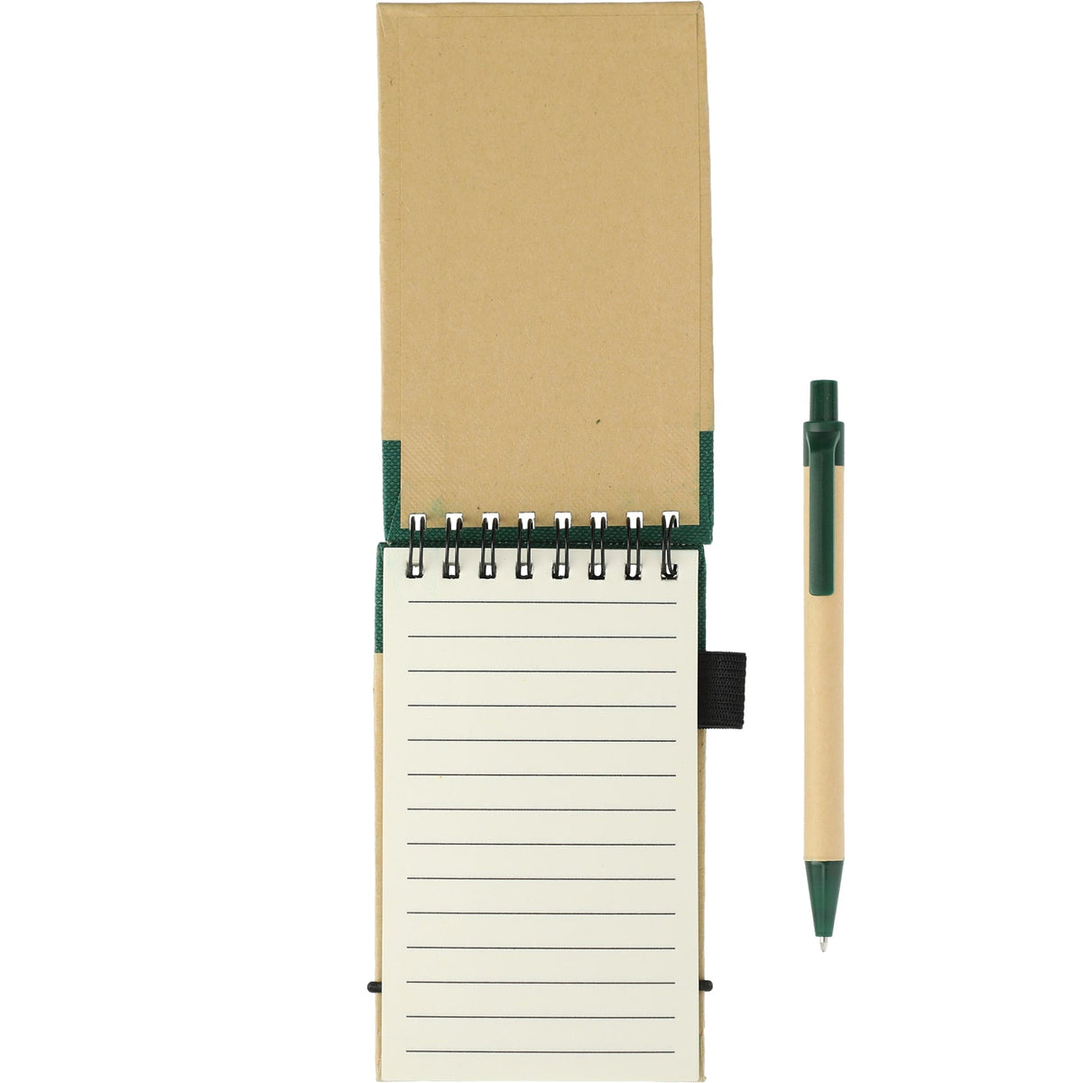 FSC® Mix 5" x 3" Recycled Jotter with Pen - Etchified - Etchified - SM-3429GR