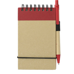 FSC® Mix 5" x 3" Recycled Jotter with Pen - Etchified - Etchified - SM-3429GR