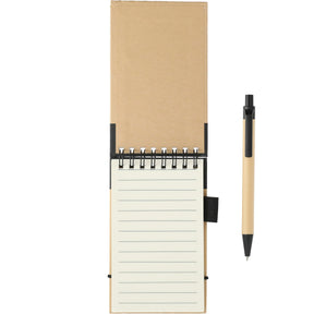 FSC® Mix 5" x 3" Recycled Jotter with Pen - Etchified - Etchified - SM-3429GR