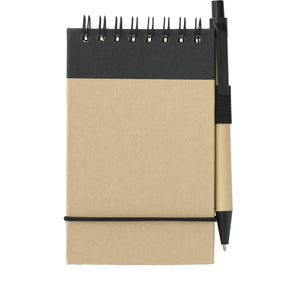 FSC® Mix 5" x 3" Recycled Jotter with Pen - Etchified - Etchified - SM-3429GR