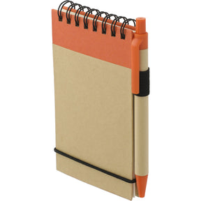 FSC® Mix 5" x 3" Recycled Jotter with Pen - Etchified - Etchified - SM-3429GR