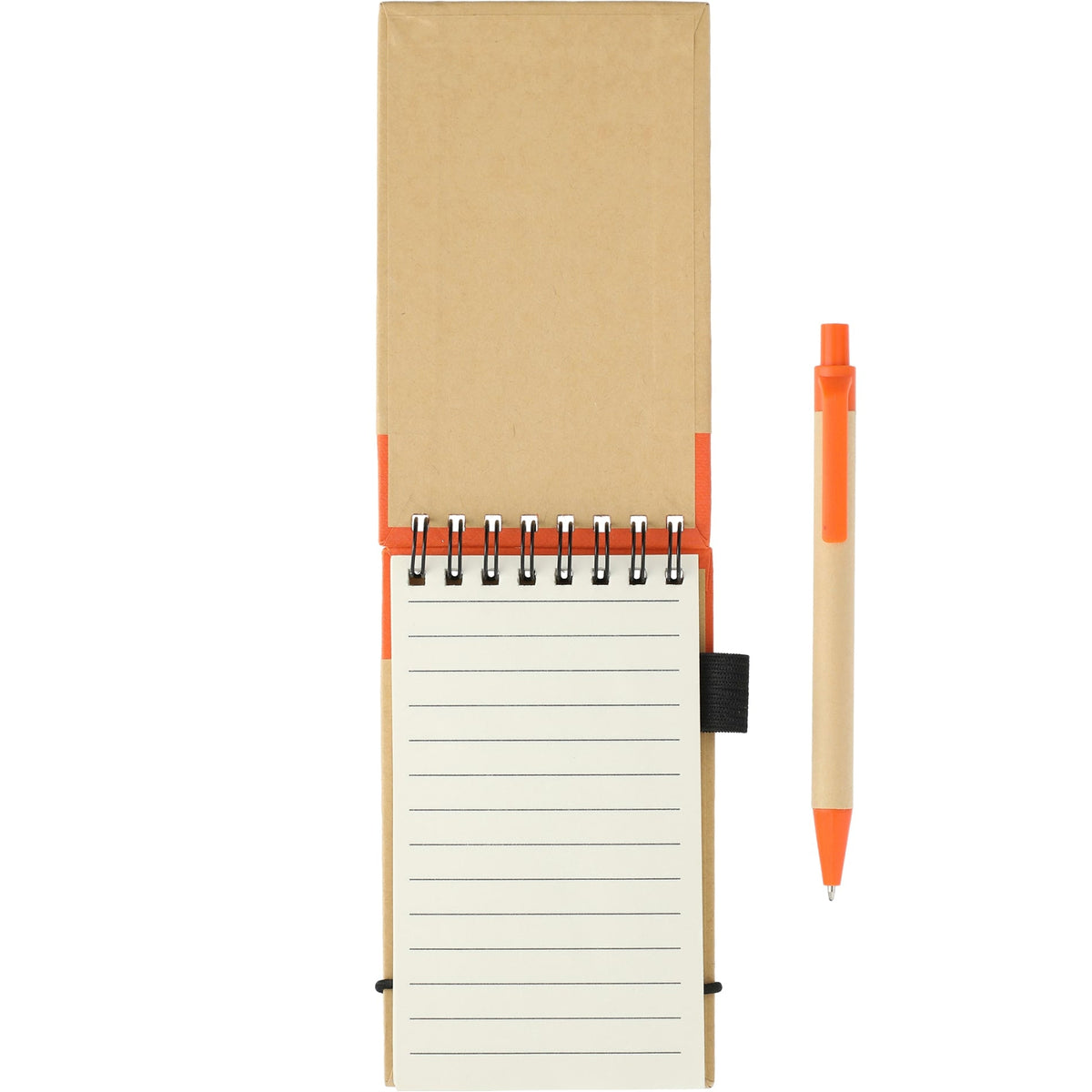 FSC® Mix 5" x 3" Recycled Jotter with Pen - Etchified - Etchified - SM-3429OR