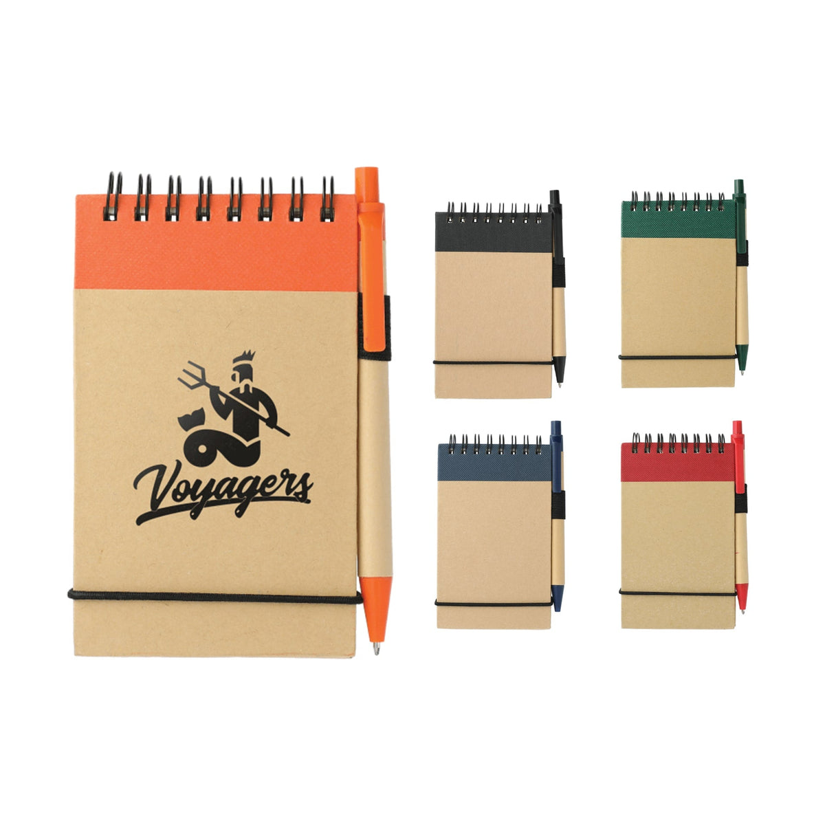FSC® Mix 5" x 3" Recycled Jotter with Pen - Etchified - Etchified - SM-3429OR