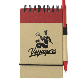 FSC® Mix 5" x 3" Recycled Jotter with Pen - Etchified - Etchified - SM-3429RE