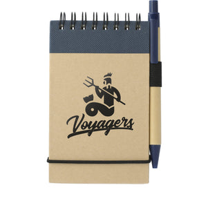FSC® Mix 5" x 3" Recycled Jotter with Pen - Etchified - Etchified - SM-3429RE