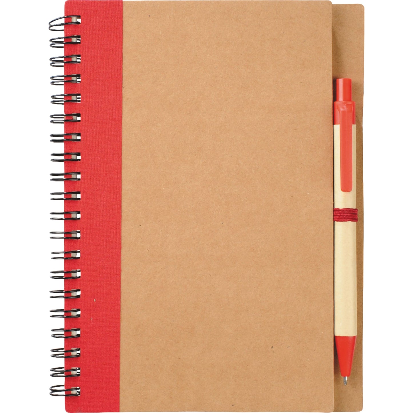 FSC® Mix 5" x 7" Eco Spiral Notebook with Pen - Etchified - Etchified - SM-3468BK