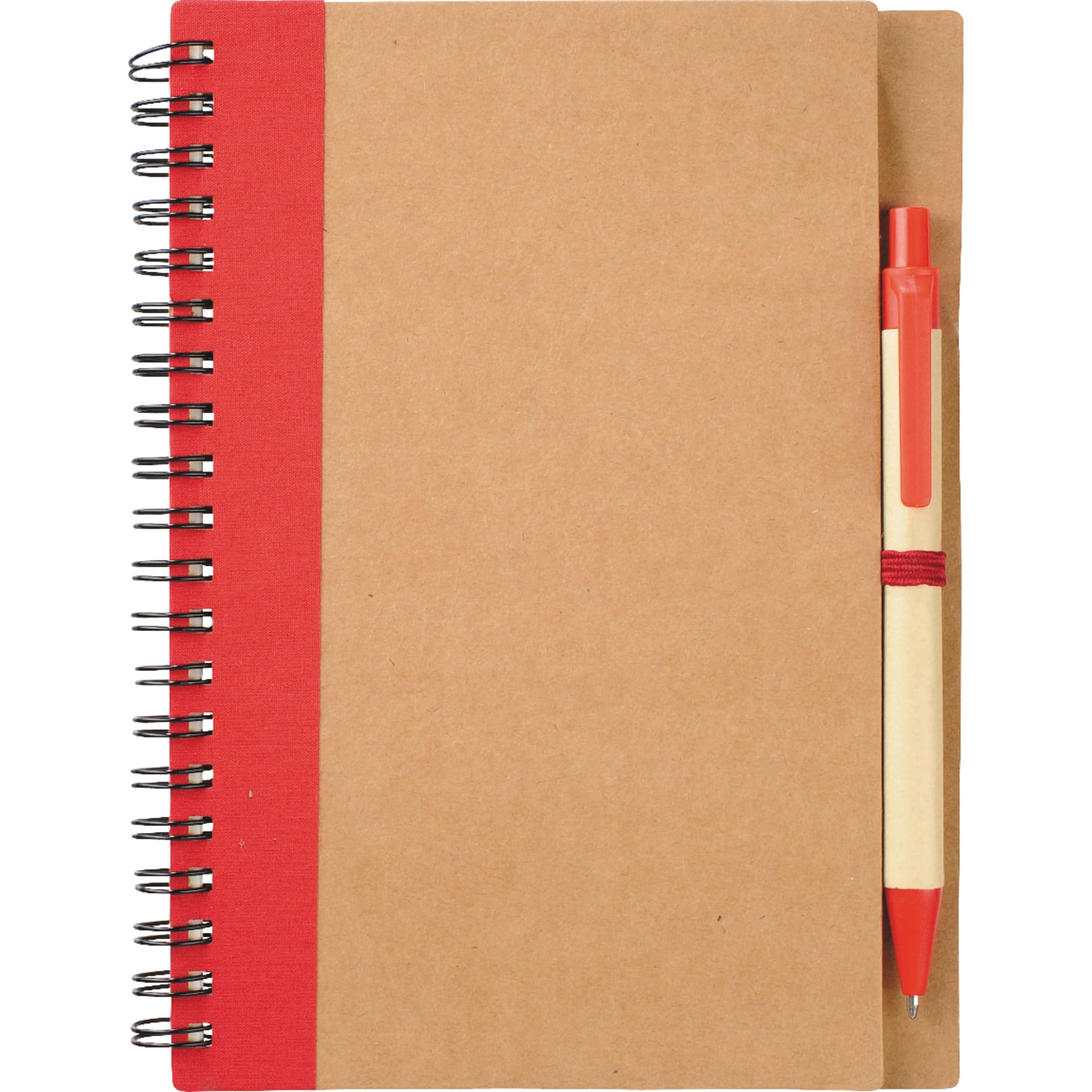FSC® Mix 5" x 7" Eco Spiral Notebook with Pen - Etchified - Etchified - SM-3468BK