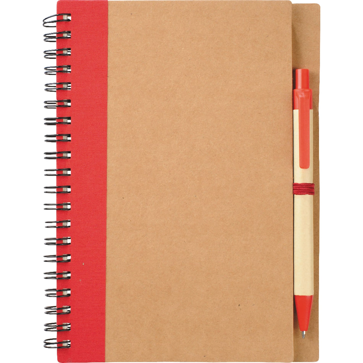 FSC® Mix 5" x 7" Eco Spiral Notebook with Pen - Etchified - Etchified - SM-3468BK