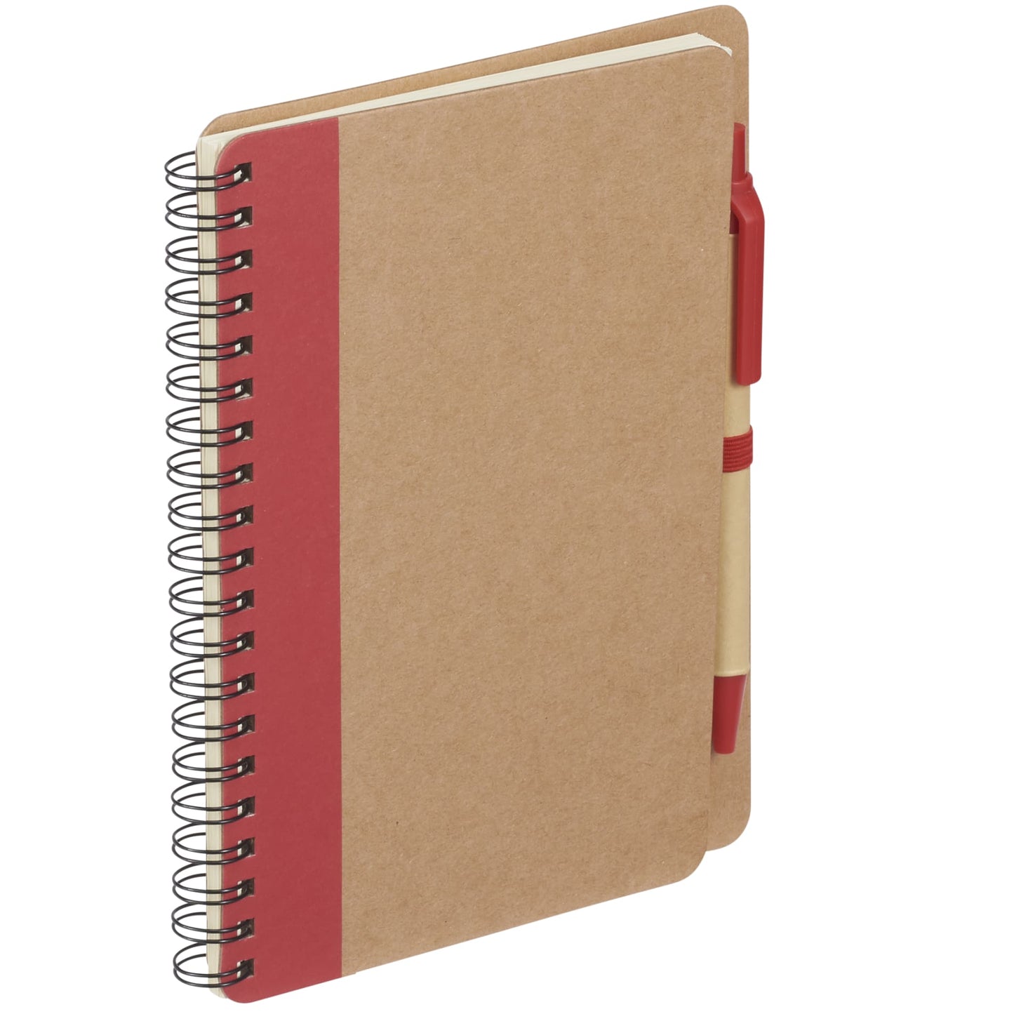 FSC® Mix 5" x 7" Eco Spiral Notebook with Pen - Etchified - Etchified - SM-3468BK
