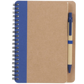 FSC® Mix 5" x 7" Eco Spiral Notebook with Pen - Etchified - Etchified - SM-3468BK