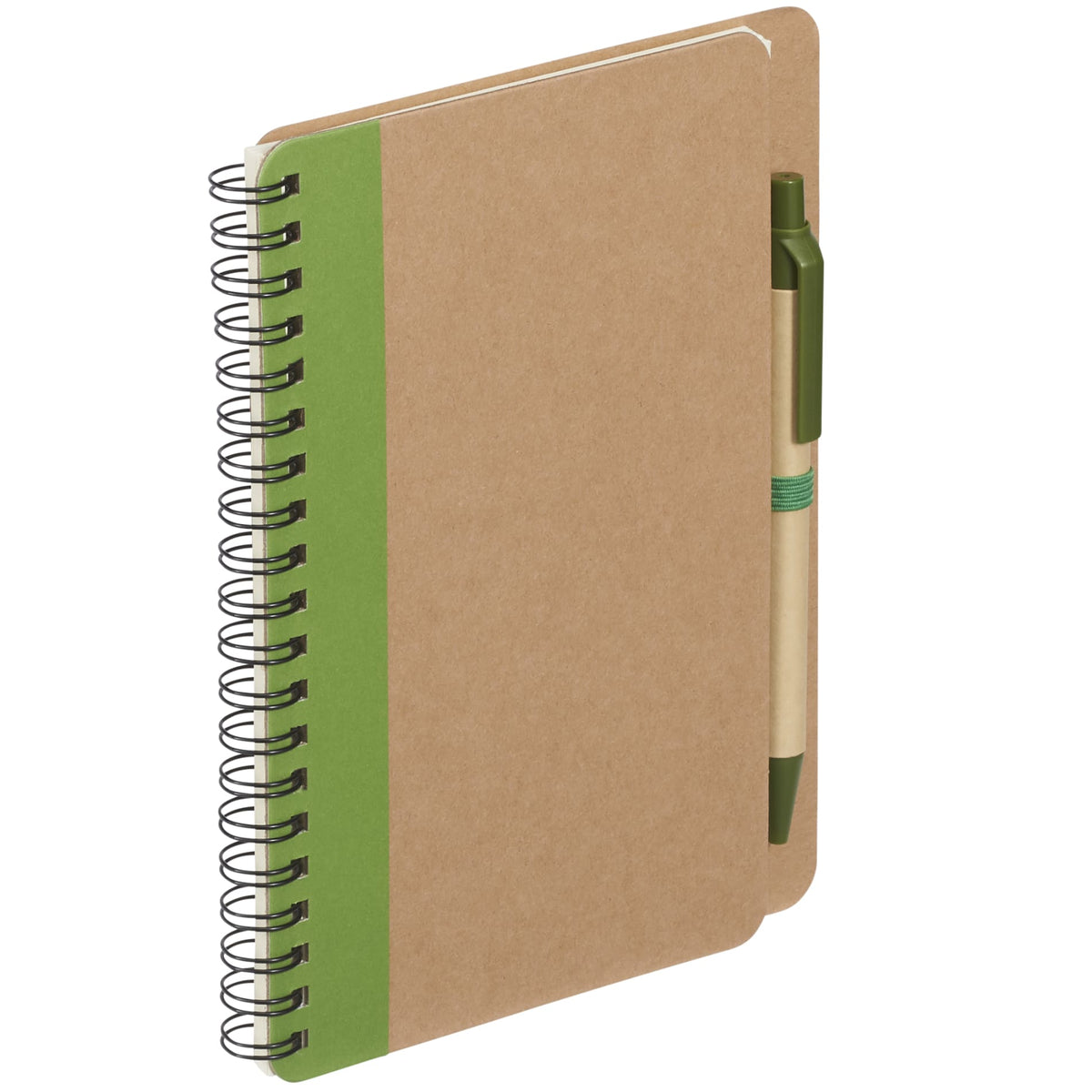 FSC® Mix 5" x 7" Eco Spiral Notebook with Pen - Etchified - Etchified - SM-3468BK