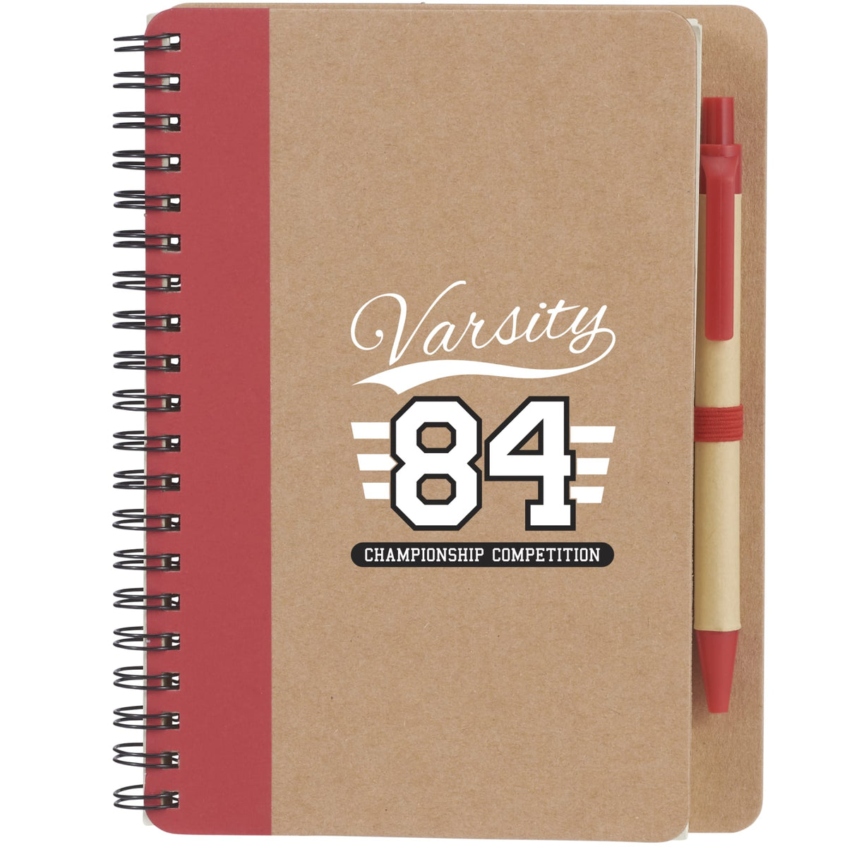 FSC® Mix 5" x 7" Eco Spiral Notebook with Pen - Etchified - Etchified - SM-3468BL