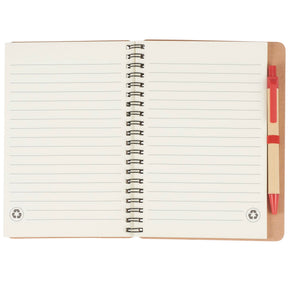 FSC® Mix 5" x 7" Eco Spiral Notebook with Pen - Etchified - Etchified - SM-3468BL