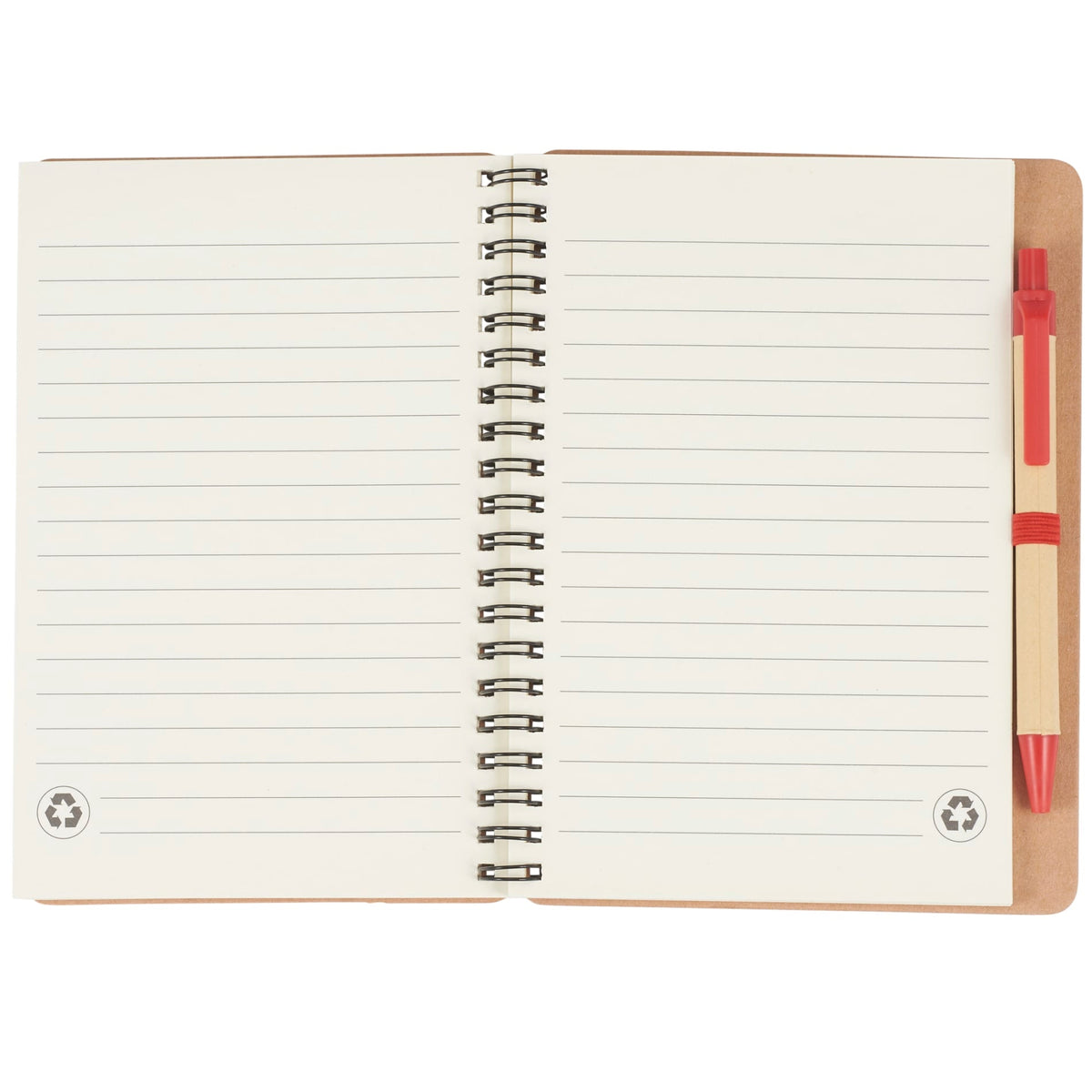 FSC® Mix 5" x 7" Eco Spiral Notebook with Pen - Etchified - Etchified - SM-3468BL
