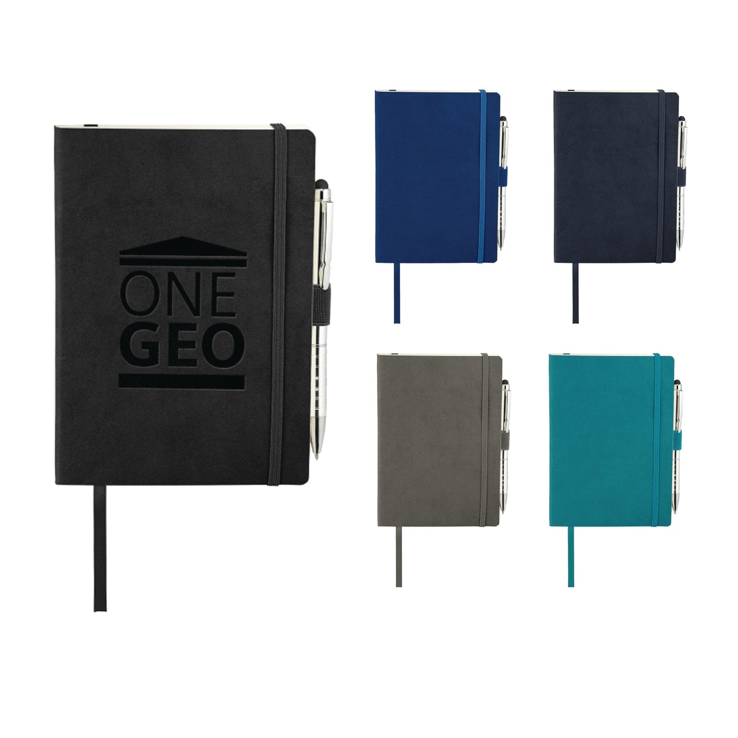 FSC® Mix 5" x 7" Revello Soft Bound Journal - Etchified - Etchified - 2700-67BK
