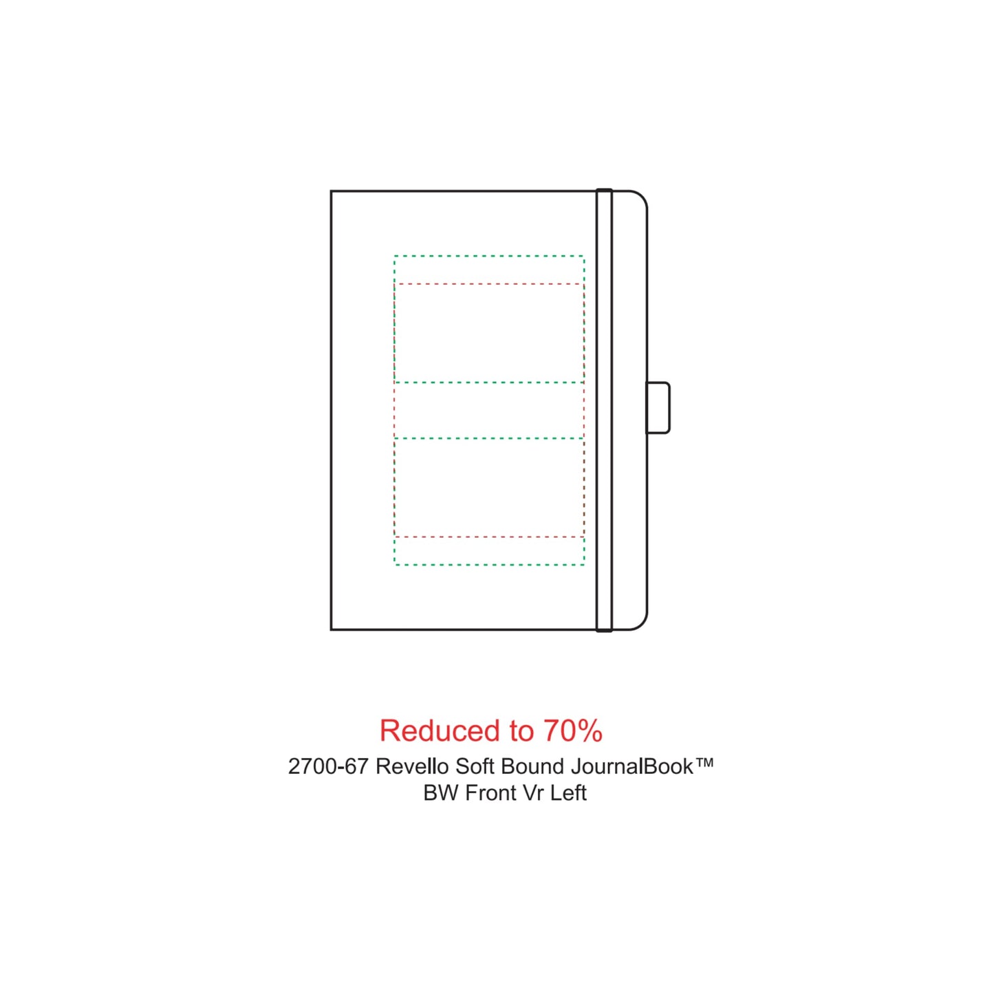 FSC® Mix 5" x 7" Revello Soft Bound Journal - Etchified - Etchified - 2700-67BK