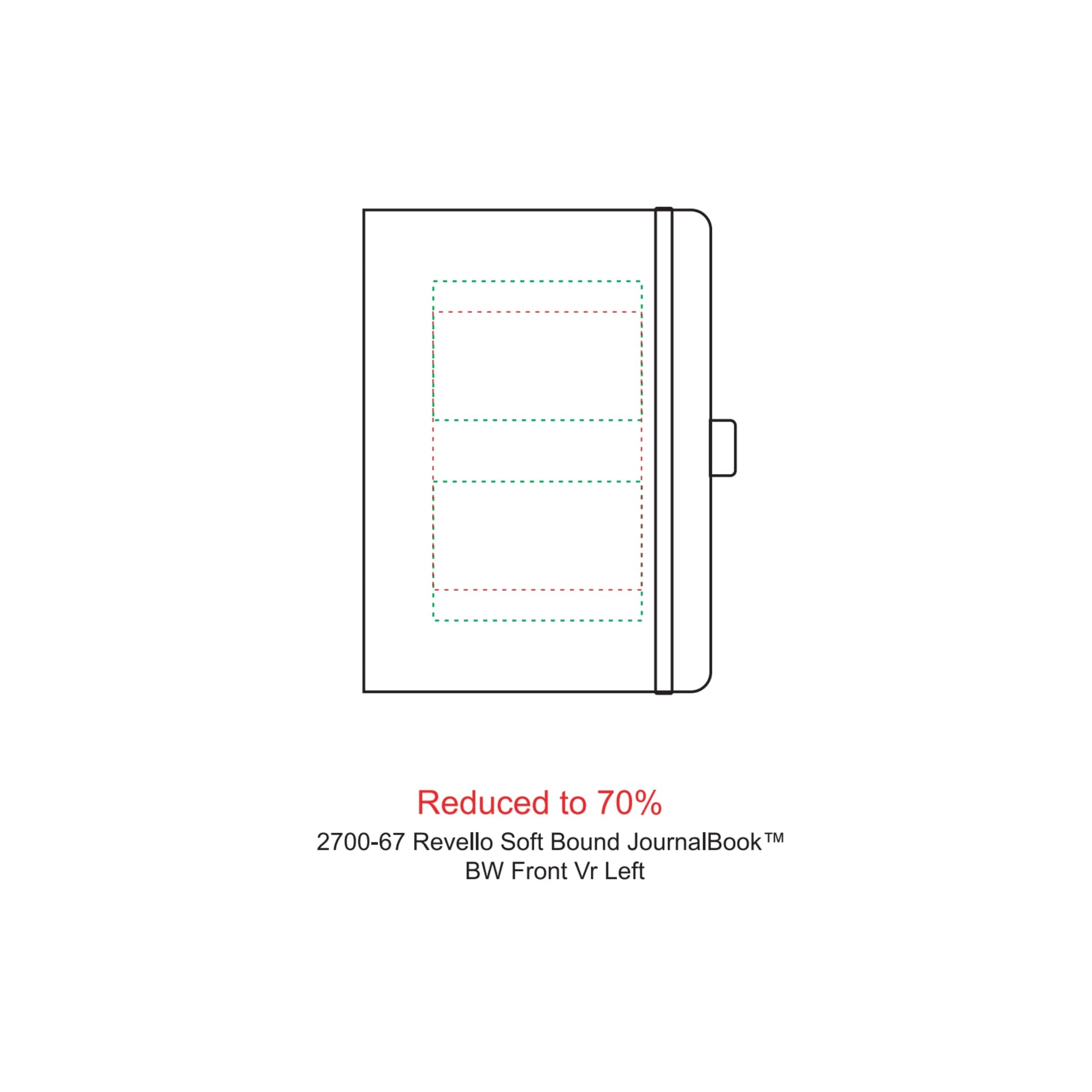 FSC® Mix 5" x 7" Revello Soft Bound Journal - Etchified - Etchified - 2700-67BK