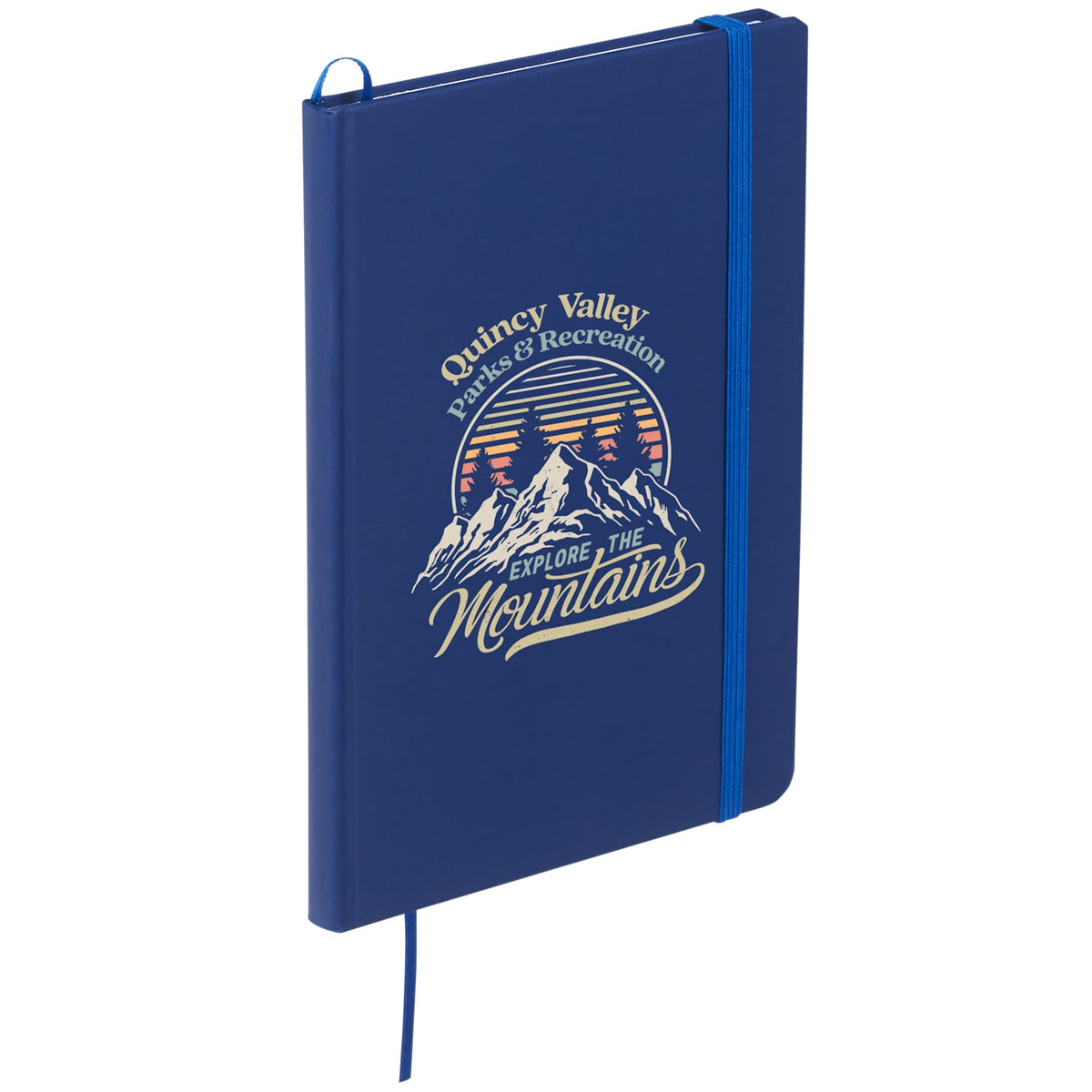 FSC® Mix 5" x 7" Snap Elastic Closure Notebook - Etchified - Etchified - SM-3443BK