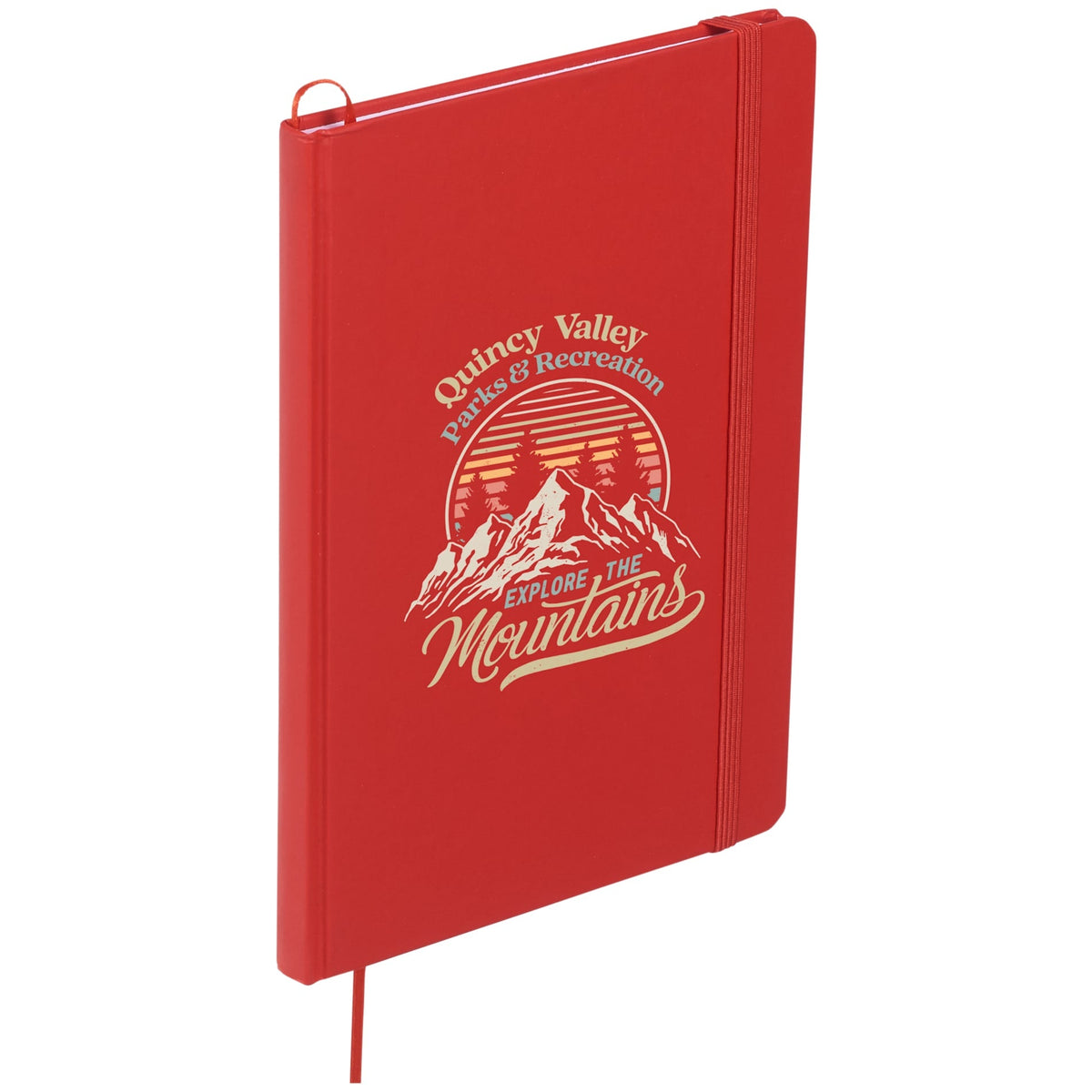 FSC® Mix 5" x 7" Snap Elastic Closure Notebook - Etchified - Etchified - SM-3443BK