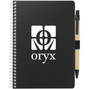 FSC® Mix 5” x 7” Spiral Notebook with Pen - Etchified - Etchified - SM-4347BL