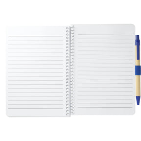 FSC® Mix 5” x 7” Spiral Notebook with Pen - Etchified - Etchified - SM-4347BL