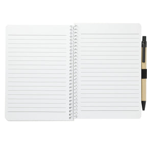 FSC® Mix 5” x 7” Spiral Notebook with Pen - Etchified - Etchified - SM-4347BL