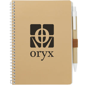 FSC® Mix 5” x 7” Spiral Notebook with Pen - Etchified - Etchified - SM-4347NT