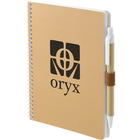 FSC® Mix 5” x 7” Spiral Notebook with Pen - Etchified - Etchified - SM-4347NT